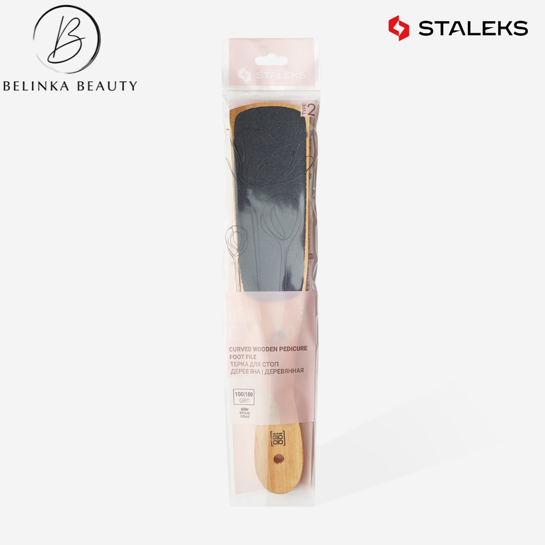 Staleks Fußfeile aus Holz 100/180 BEAUTY & CARE ABC 10/2