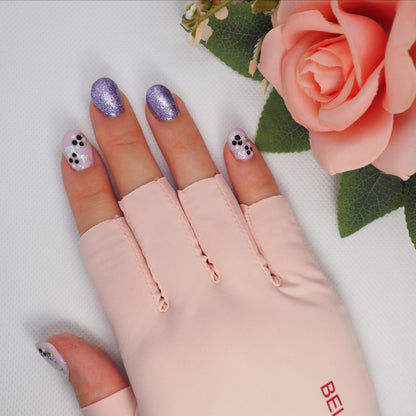 UV protection gloves for manicure with UPF 50+