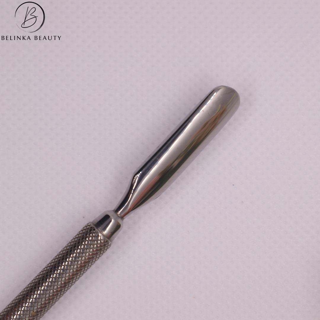 Professional metal nail pusher - cuticle and dirt remover